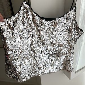 Sparkly designer tank top